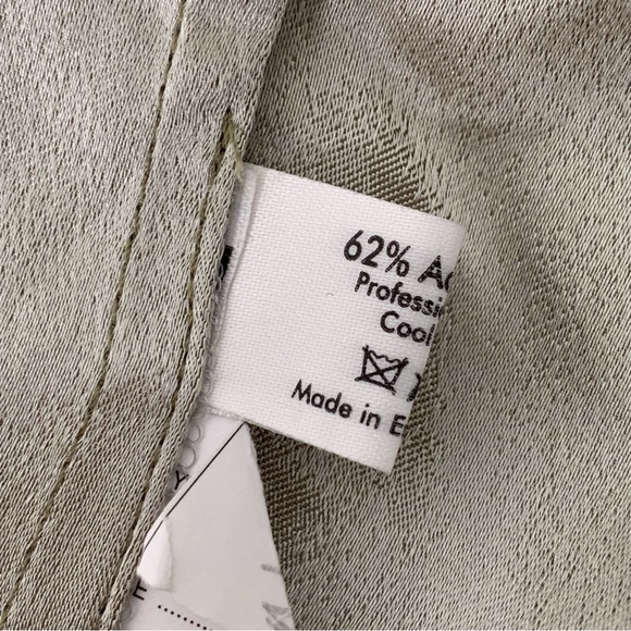 Eskandar Women's Tan Cream Silk Blend Open Front Jacket Blazer Size 1 - Picture 8 of 9